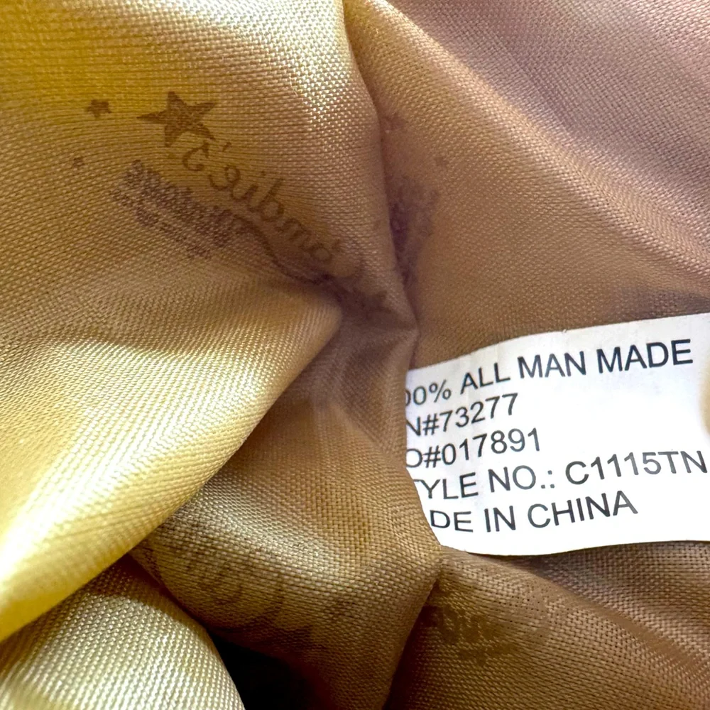 Candie’s Vintage Distressed shoulder Bag W Brass Hardware & Multiple Pockets - Picture 4 of 11